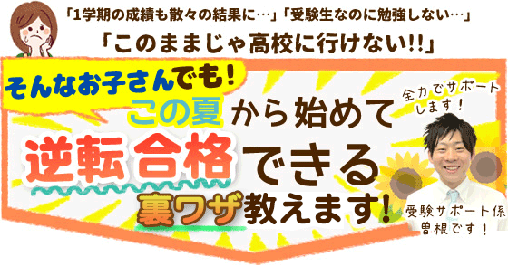 中３合格まだ間に合う 夏休みで一気に挽回できる方法教えます 家庭教師のあすなろ